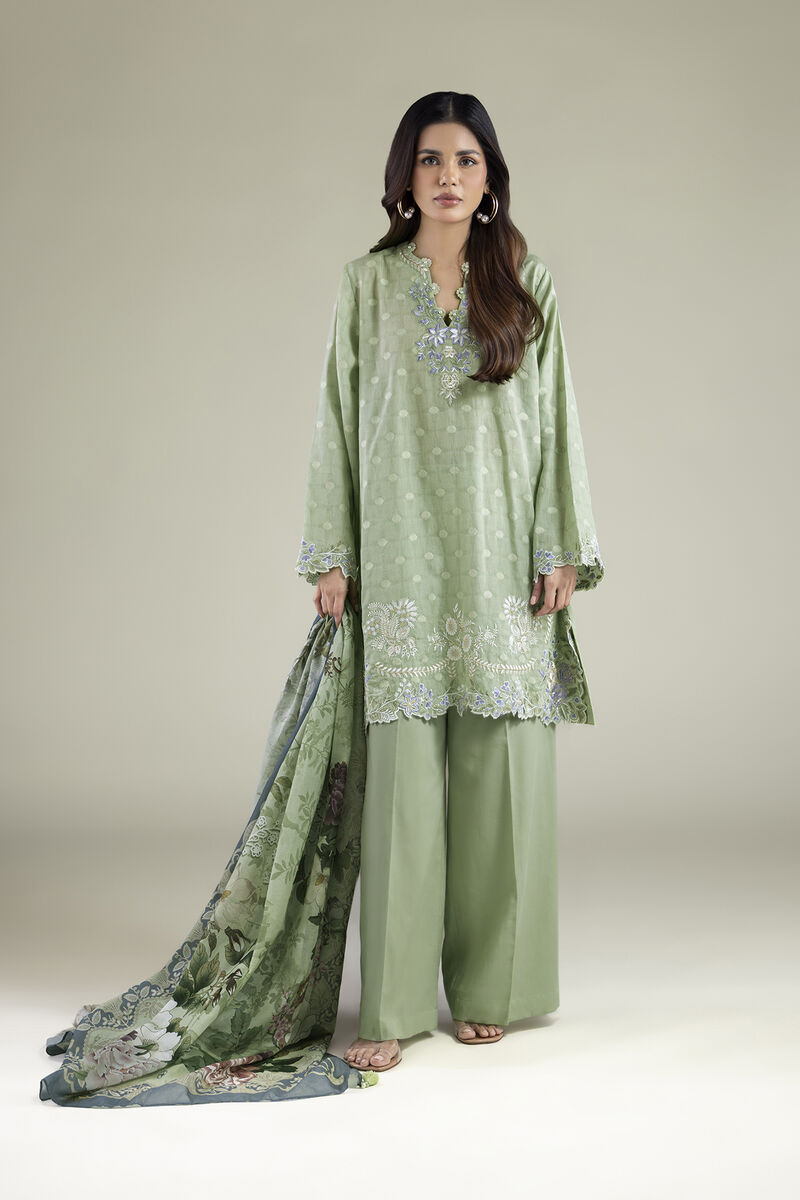 Embroidered | Broshia | 3-Piece Tailored Set | USD 80.00
