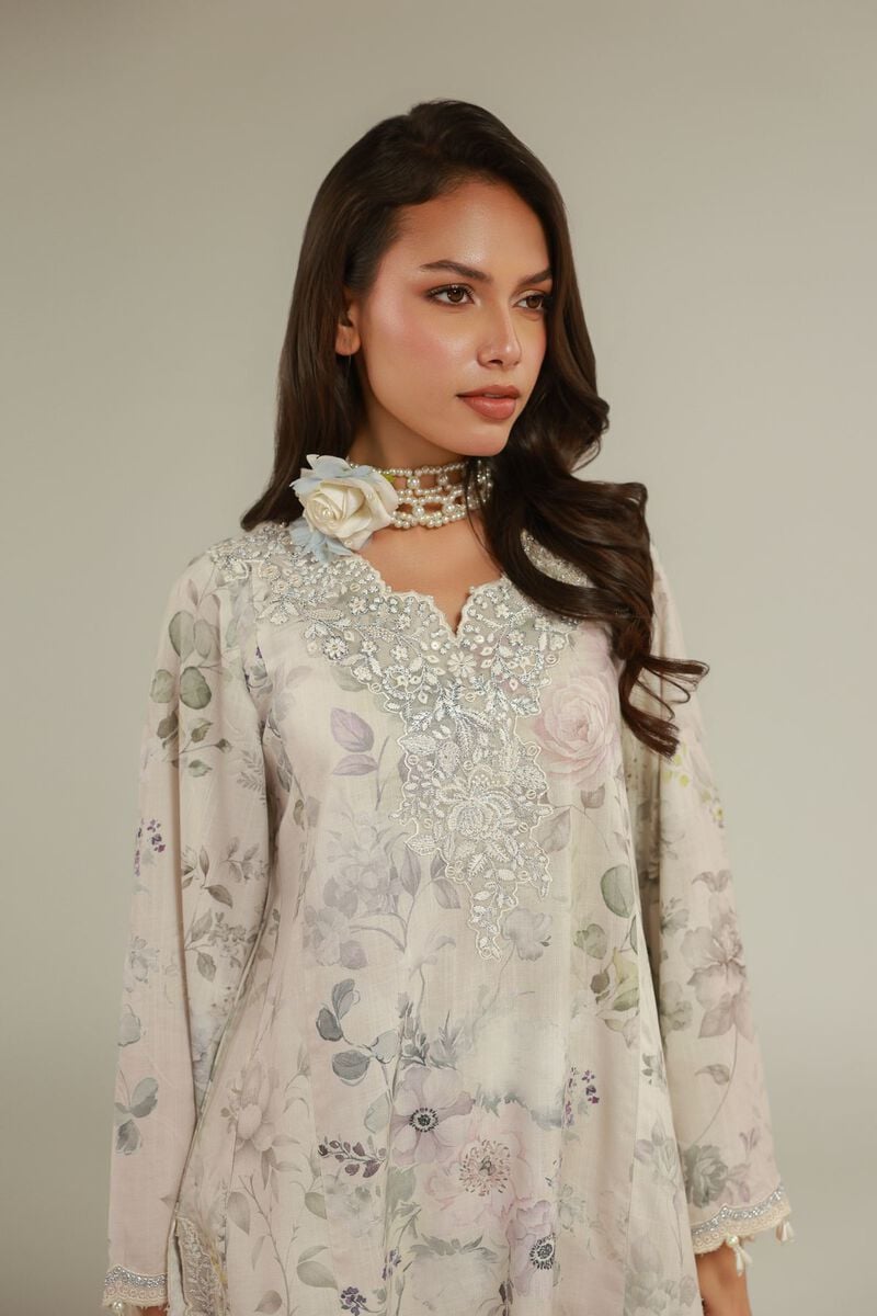 Embroidered | Raw Silk | Floral Co-ords Set | USD 100.00