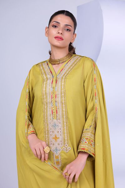 Embroidered | Light Thai Silk | Dupatta | USD 33.00