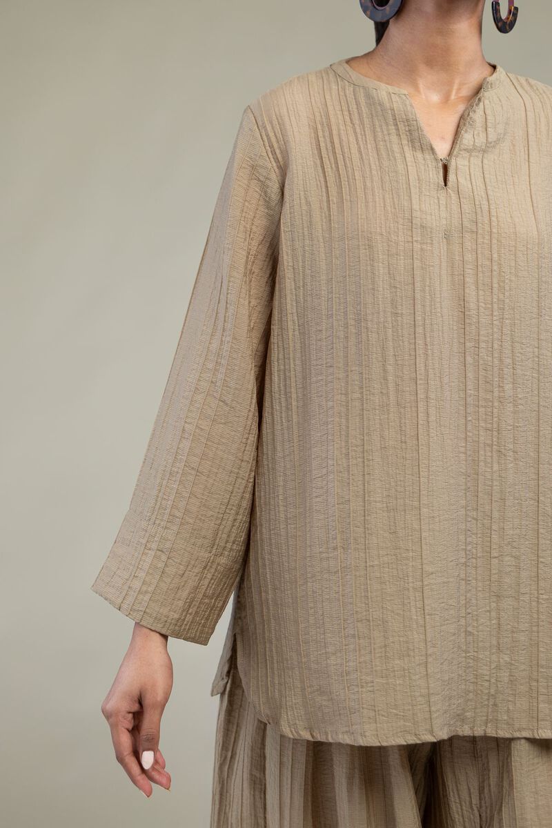 Dyed | Blended Crinkle | Tunic | USD 40.00