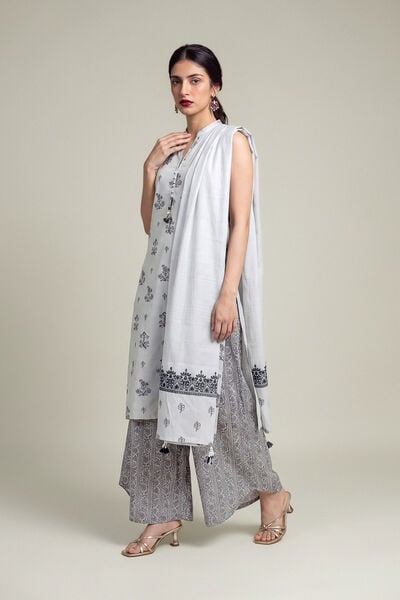 Embroidered | Polyester Silk | Silk Floral Dupatta | USD 35.00