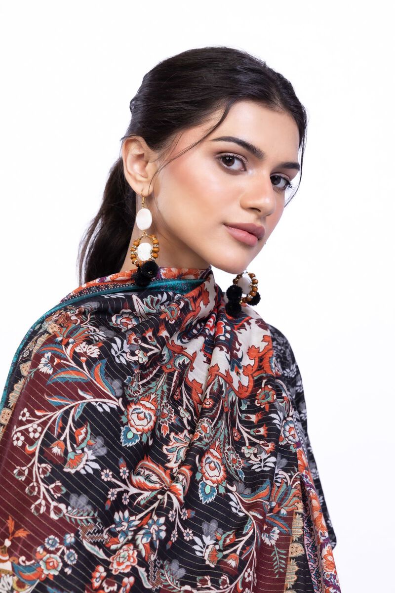 Printed | Mesuri Khaddar | Dupatta | USD 8.50