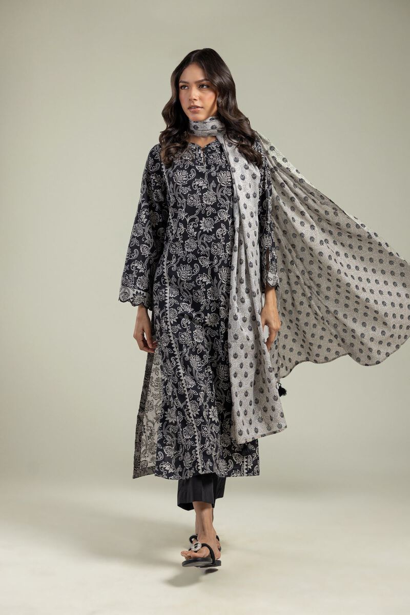 Printed | Lawn | Off-White Lawn Dupatta | USD 25.00