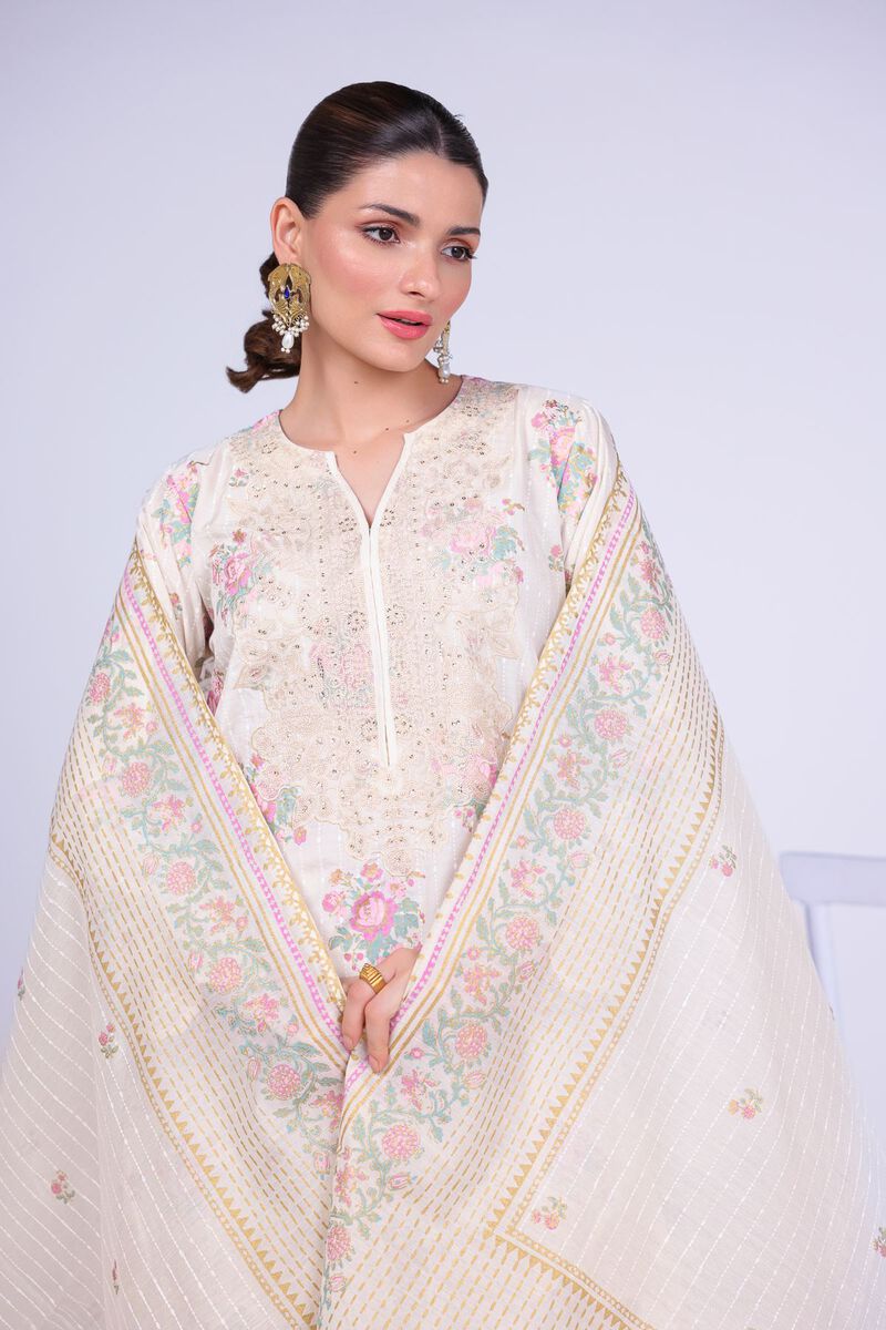 Printed | Cotton Net | Dupatta | USD 33.00