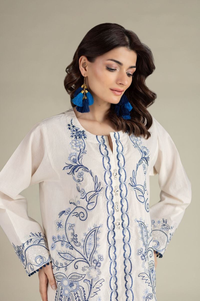 Embroidered | Cambric | Tailored 2 Piece | Top and Bottom | USD 65.00