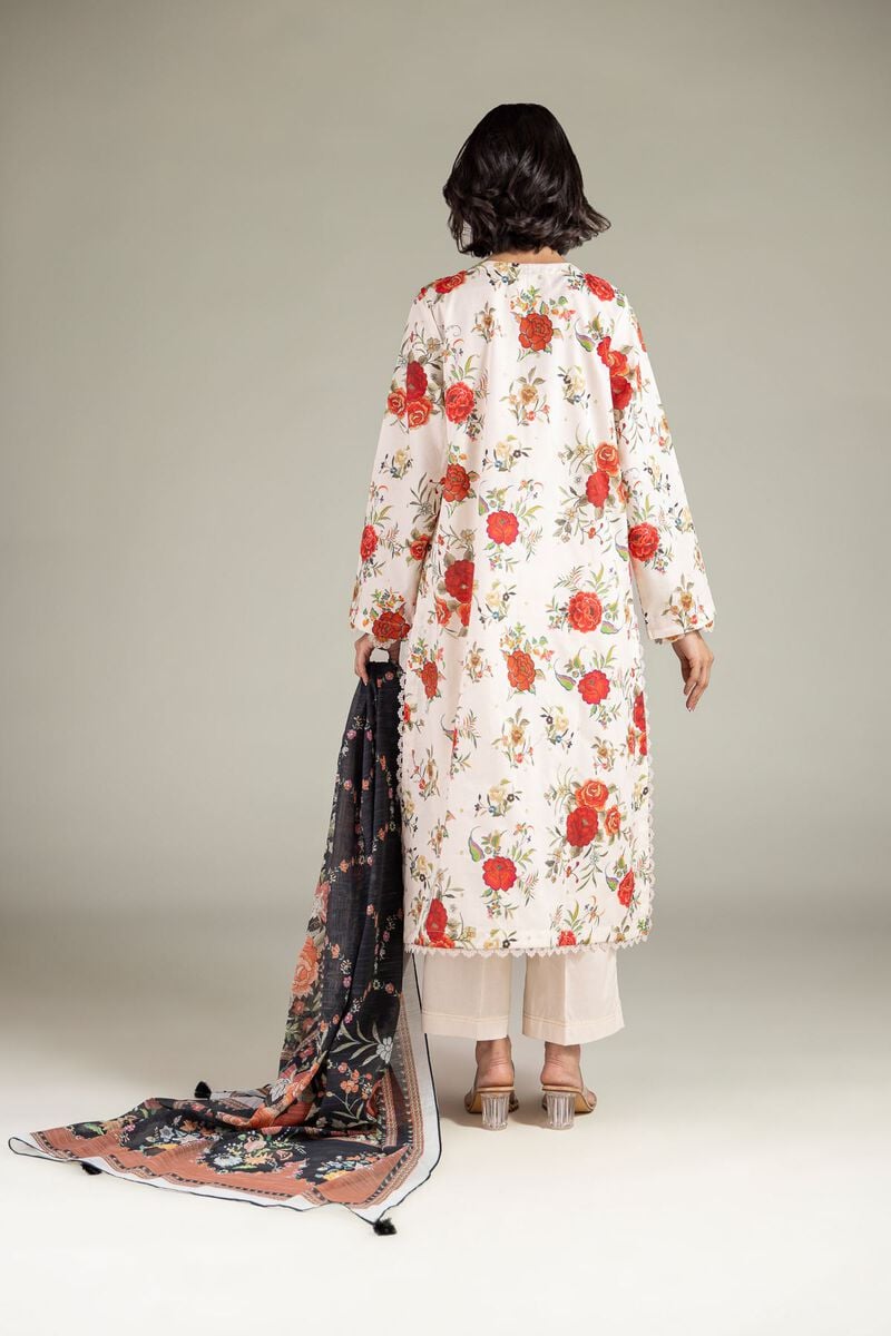 Embroidered | Cambric | Floral Tailored Set | USD 80.00