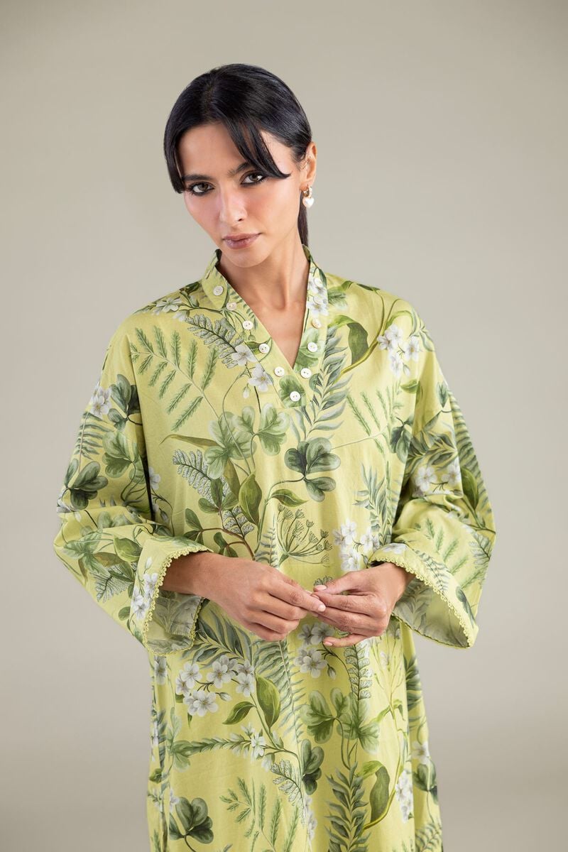 Printed | Cambric | Floral Longline Kurta | USD 35.00