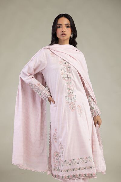 Embroidered | Messuri Dobby | 3-Piece Tailored Set | USD 85.00