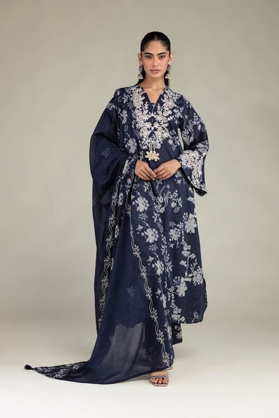 Embroidered | Lawn | Floral Lawn Dupatta | USD 25.00