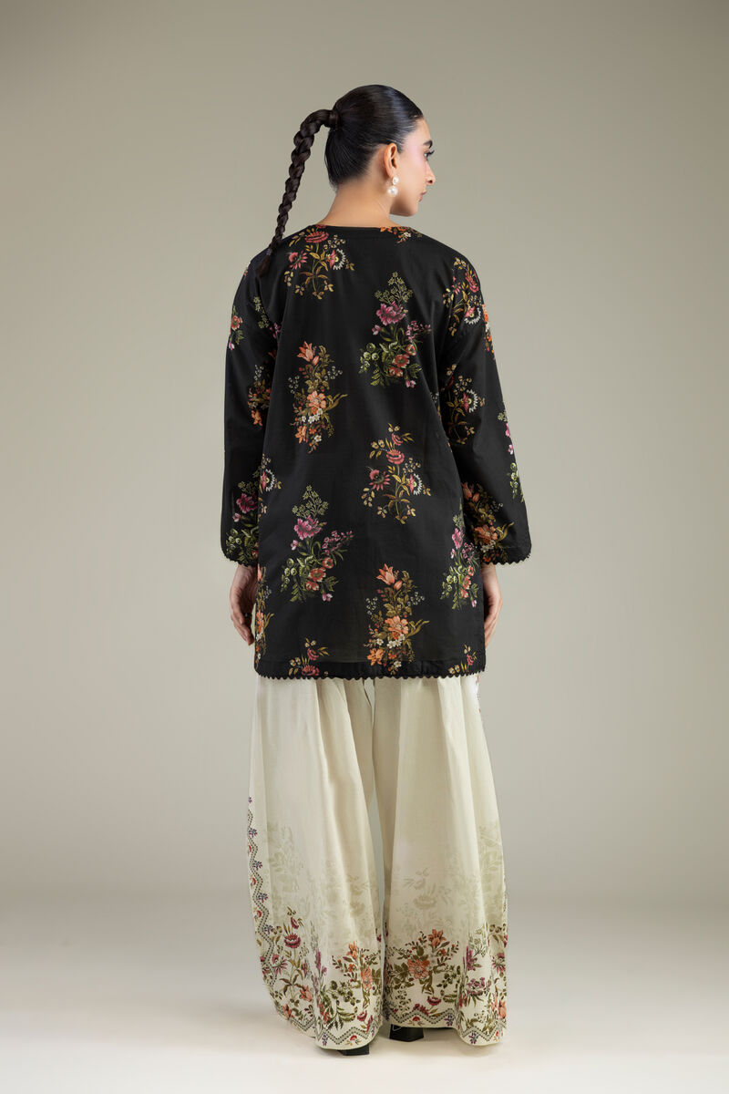 Printed | Cambric | Black Cambric Kurta | USD 35.00