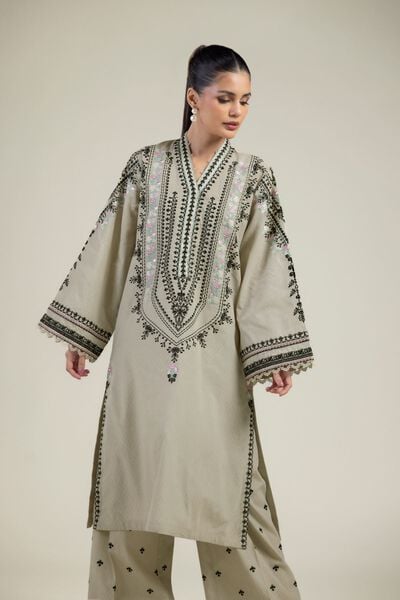 Embroidered | Cotton Dobby | 2-Piece Tailored Set | USD 70.00