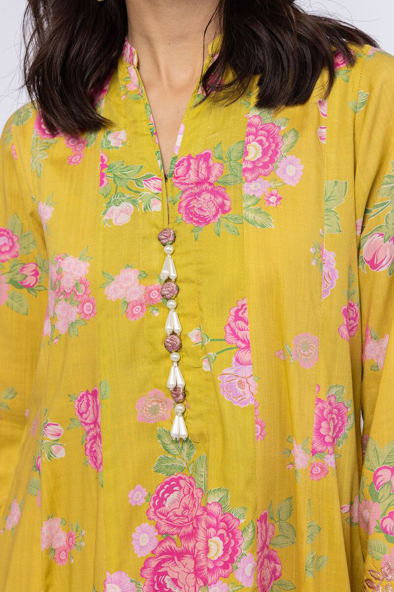 Embroidered | Crosshatch Raw Silk | Kurta | USD 35.00