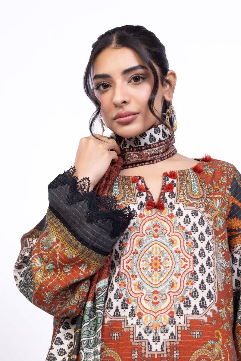 Printed | Mesuri Khaddar | Dupatta | USD 17.00