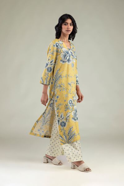 Embroidered | Cambric | Cambric Printed Pants | USD 30.00