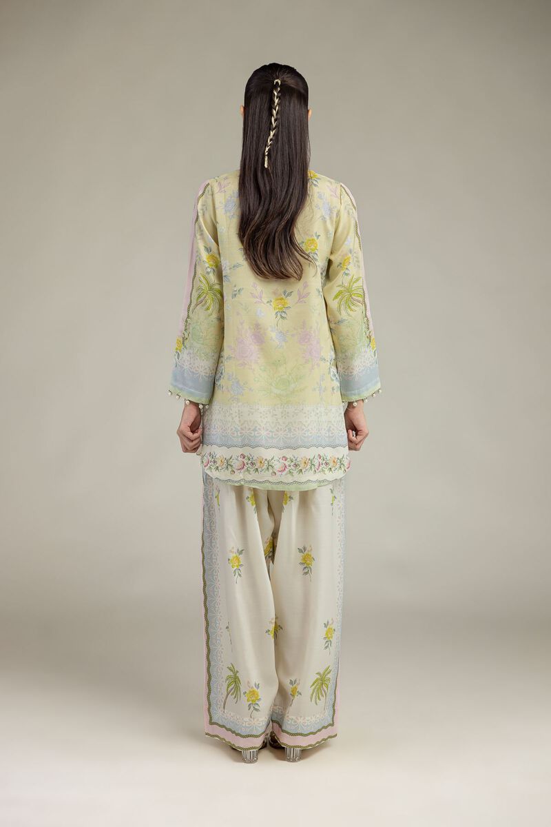 Embroidered | Raw Silk | Floral Silk Kurta | USD 45.00