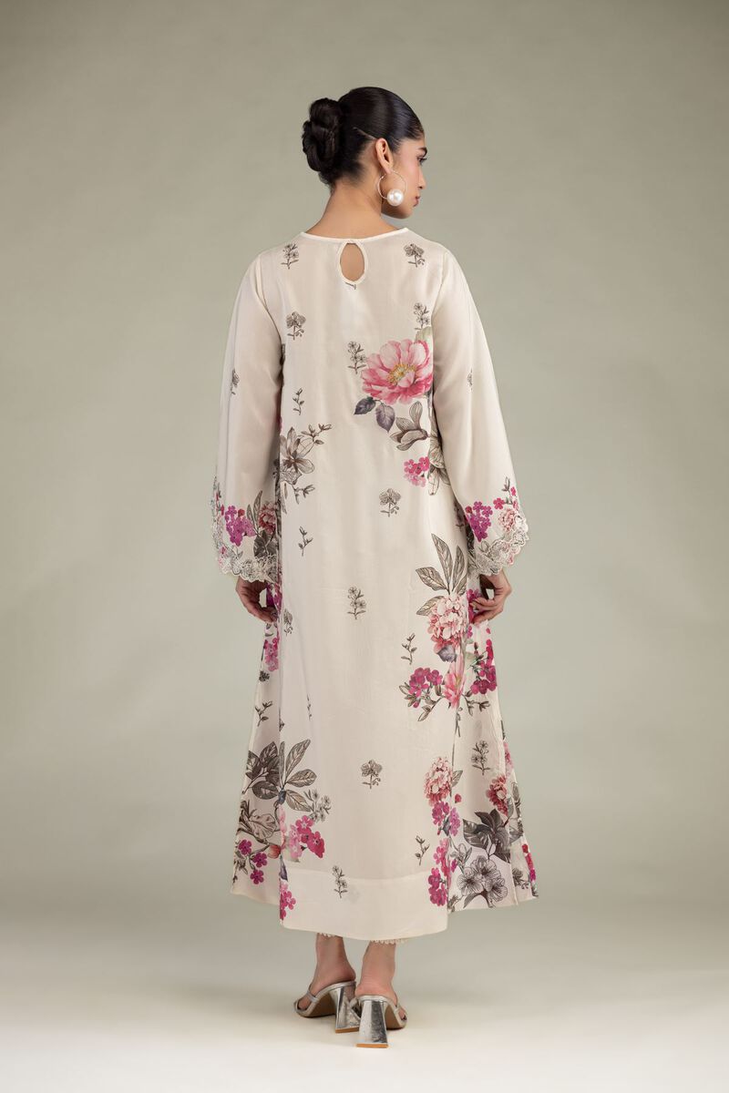 Embroidered | Blended Viscose | Floral Long Kurta | USD 70.00