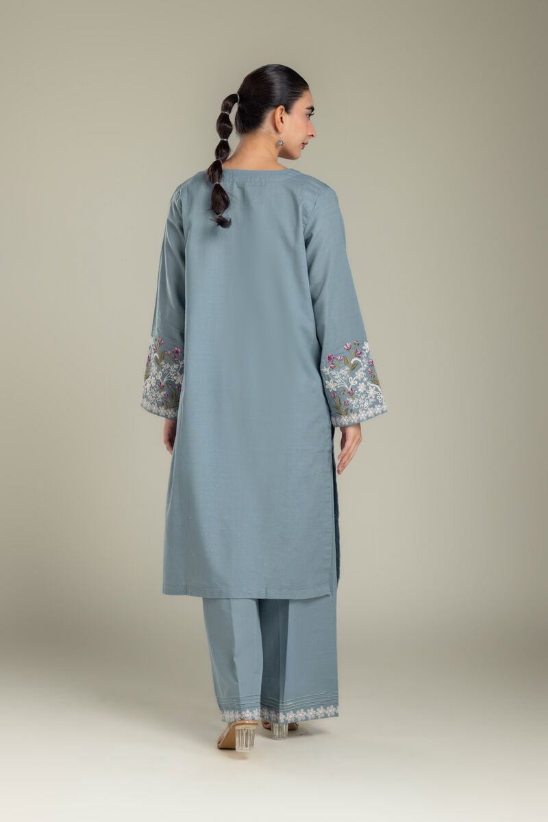 Embroidered | Light Khaddar | Fabrics 2 Piece | Top and Bottom | null