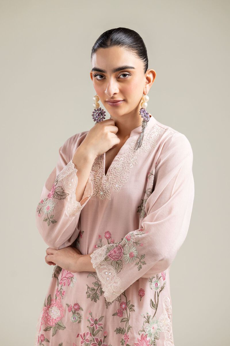 Paper Silk | Pink Festive Kurta | USD 70.00