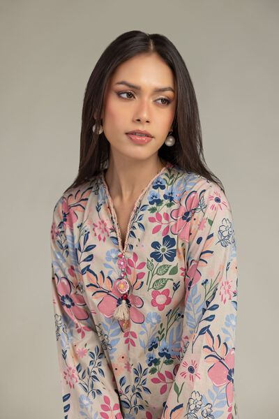 Printed | Cambric | Short Floral Kurta | USD 35.00