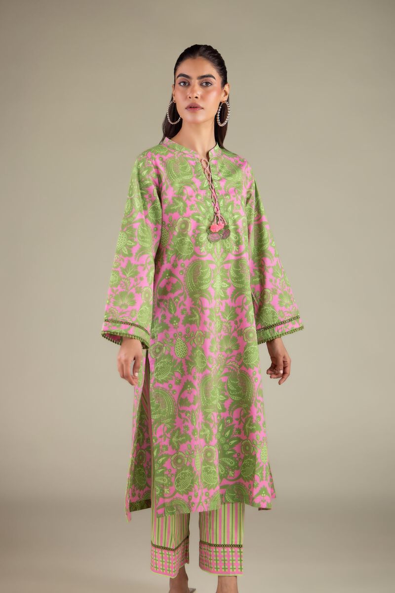 Printed | Cambric | Long Floral Kurta | USD 35.00