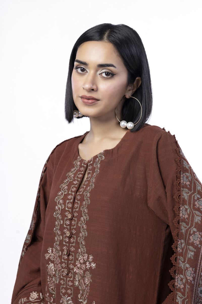 Embroidered | Khaddar | Tailored 3 Piece | USD 70.00