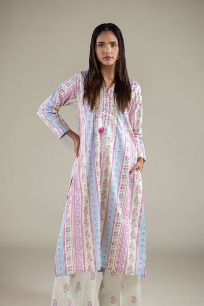 Embroidered | Textured Cotton | Kurta | USD 35.00