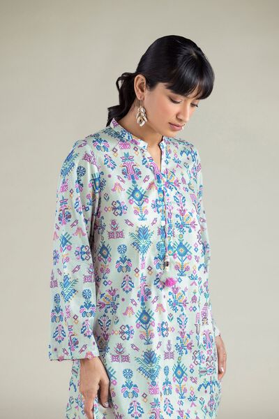 Printed | Cambric | Cambric Tailored 2-Piece | USD 40.00