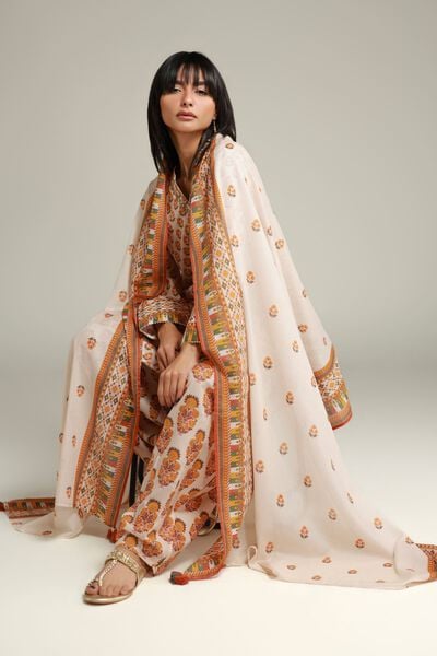 Embroidered | Lawn | Floral Lawn Dupatta | USD 25.00