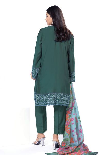 Embroidered | Dull Raw Silk | Fabrics 3 Piece | USD 30.00