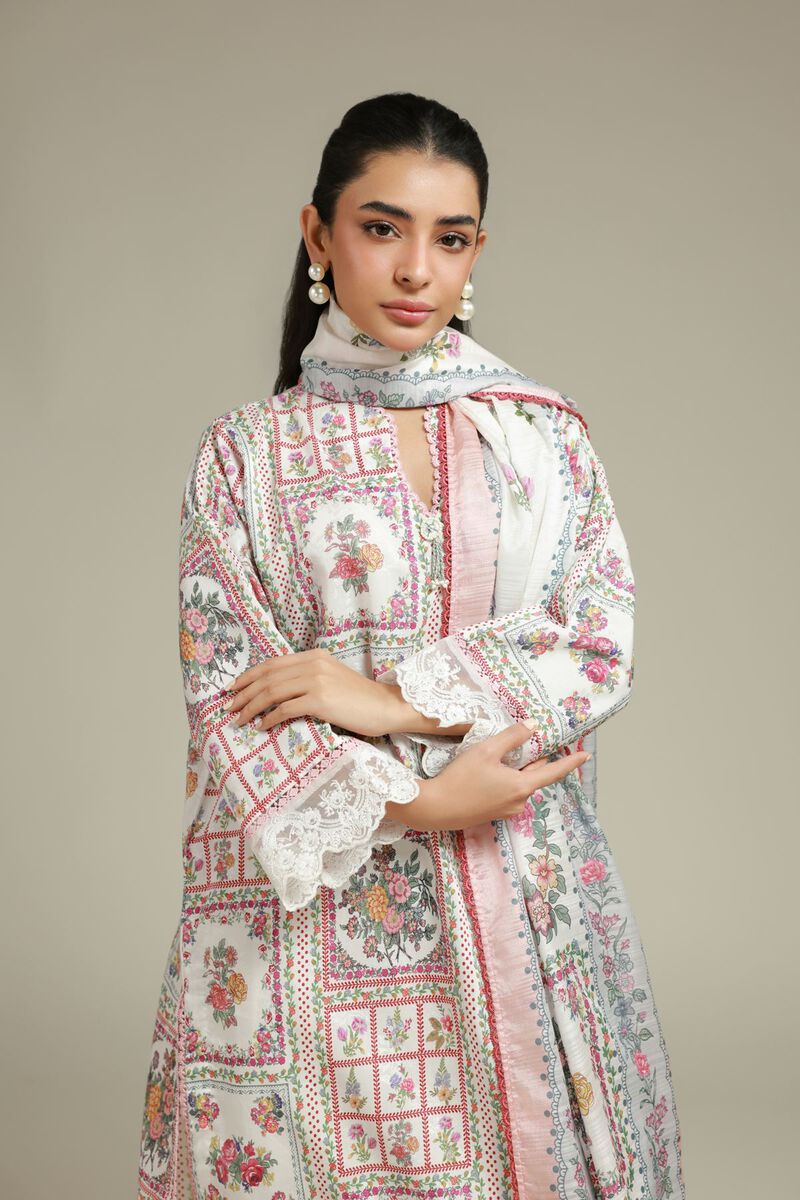 Printed | Jacquard | Tailored 3 Piece | USD 70.00