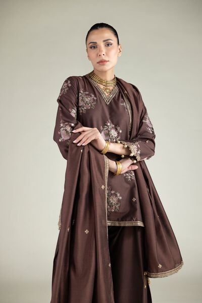 Embroidered | Raw Silk | Kurta | USD 60.00