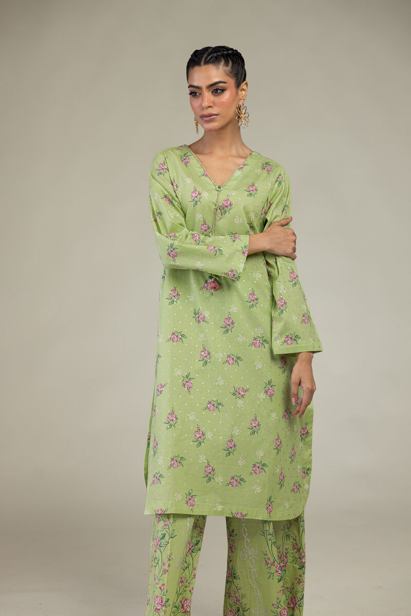 Printed | Cambric | Floral Longline Kurta | USD 35.00