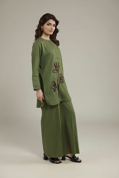 Dyed | Heavy Textured Cotton | Relaxed Fit Pants | USD 15.00