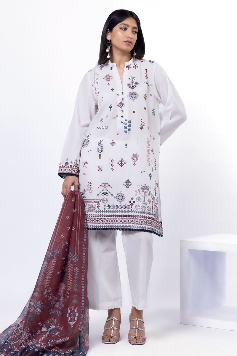 Embroidered | Cotton | Tailored 3 Piece | USD 35.00