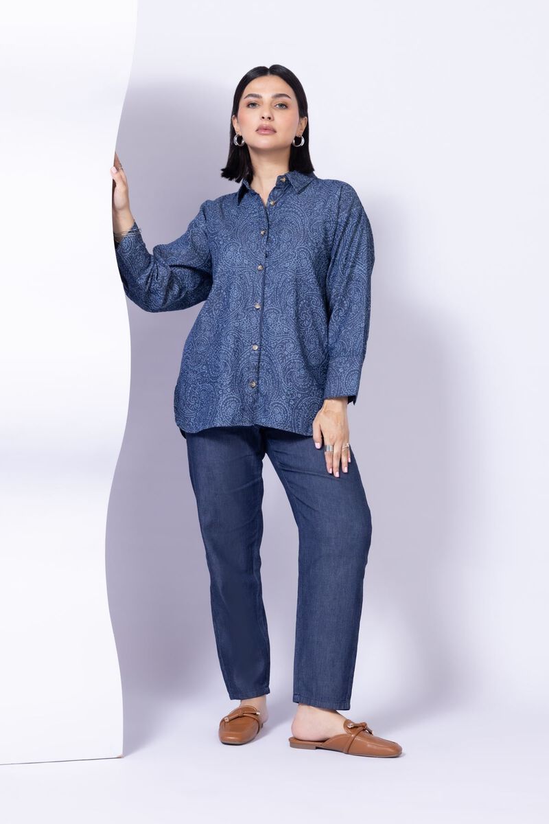 Embroidered | Tencel Denim | Blouse | USD 10.50