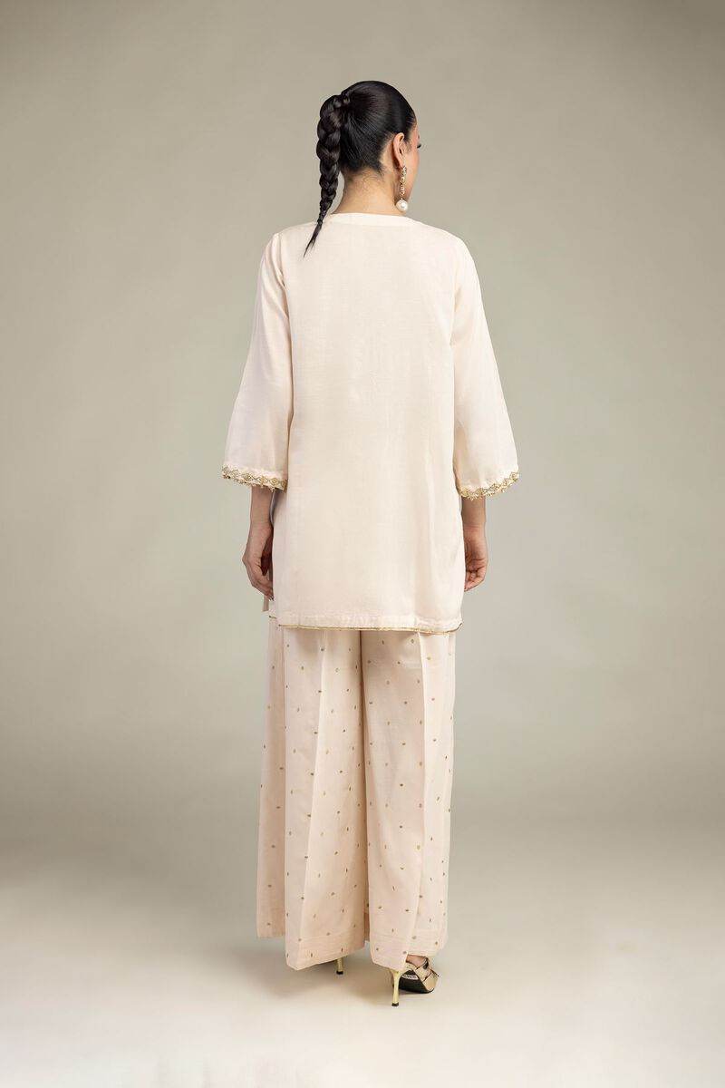 Embroidered | Raw Silk | Short Silk Kurta | USD 45.00