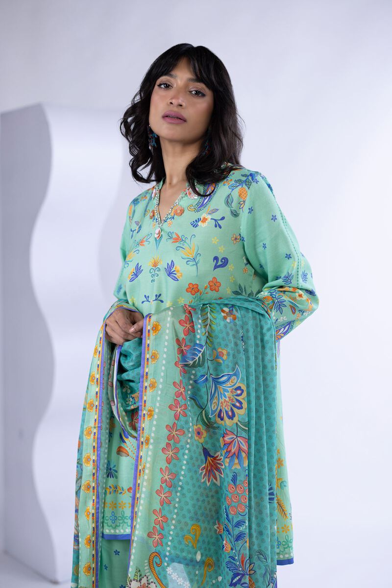 Printed | Light Thai Silk | Dupatta | USD 11.50
