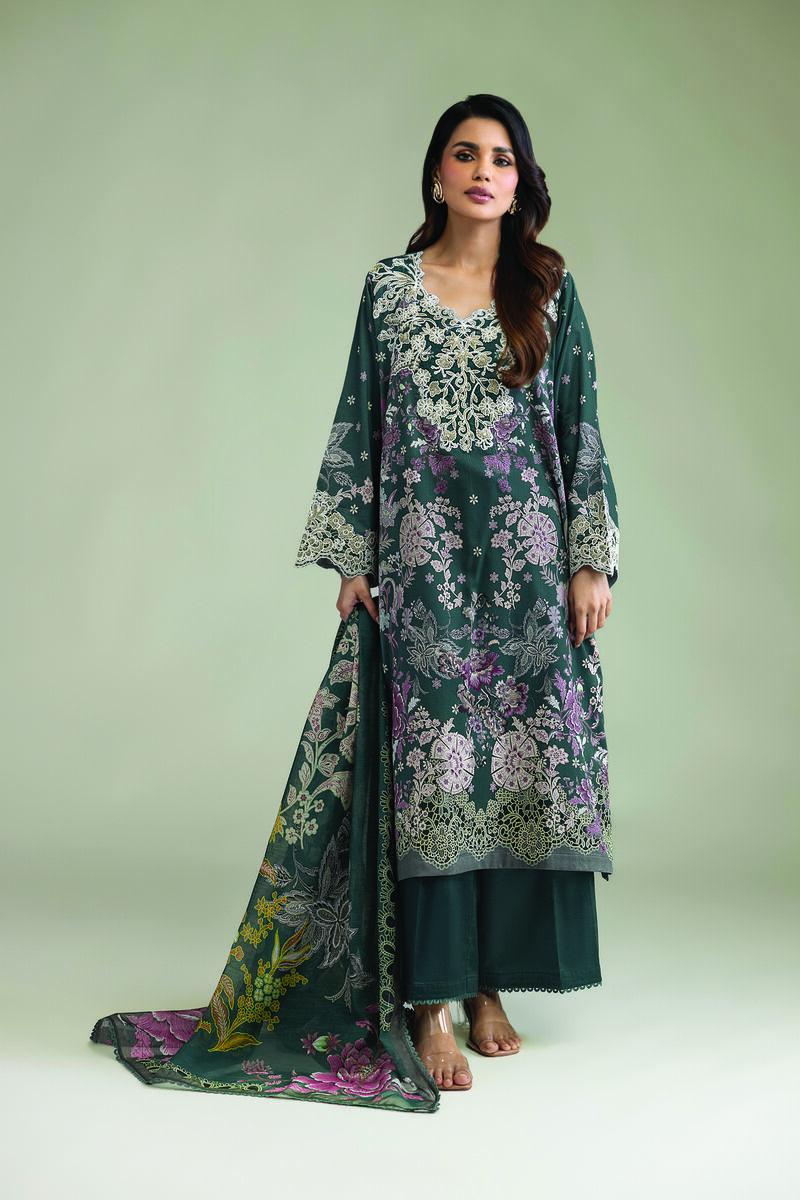 Embroidered | Lawn | Lawn 3-Piece Tailored | USD 80.00