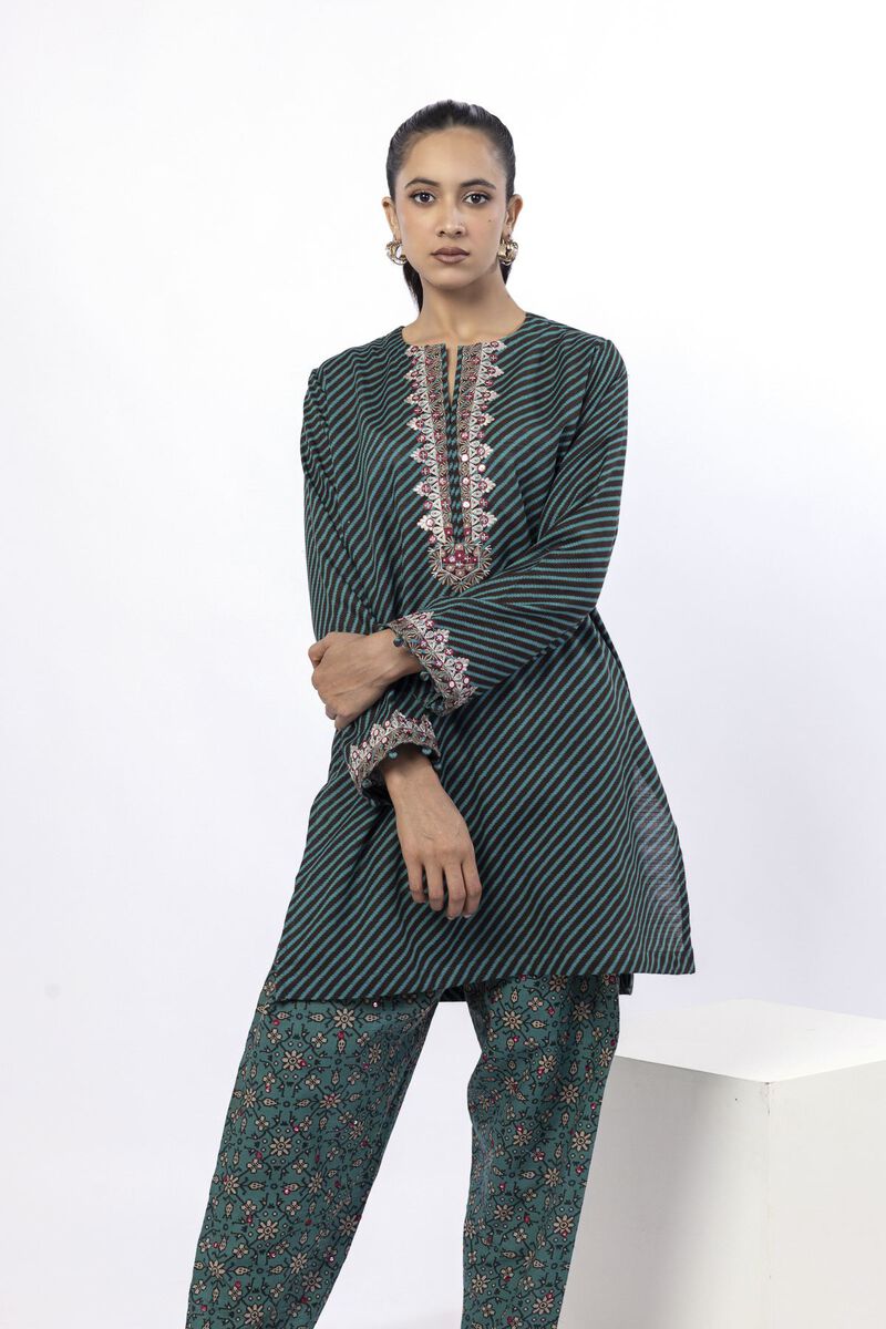 Embroidered | Khaddar | Tailored 2 Piece | Top and Bottom | USD 40.00