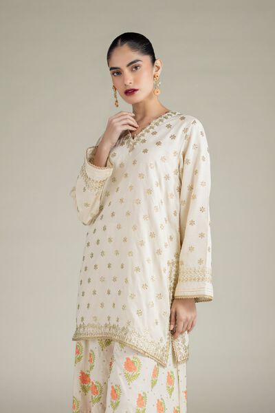 Embroidered | Raw Silk | Kurta | USD 60.00