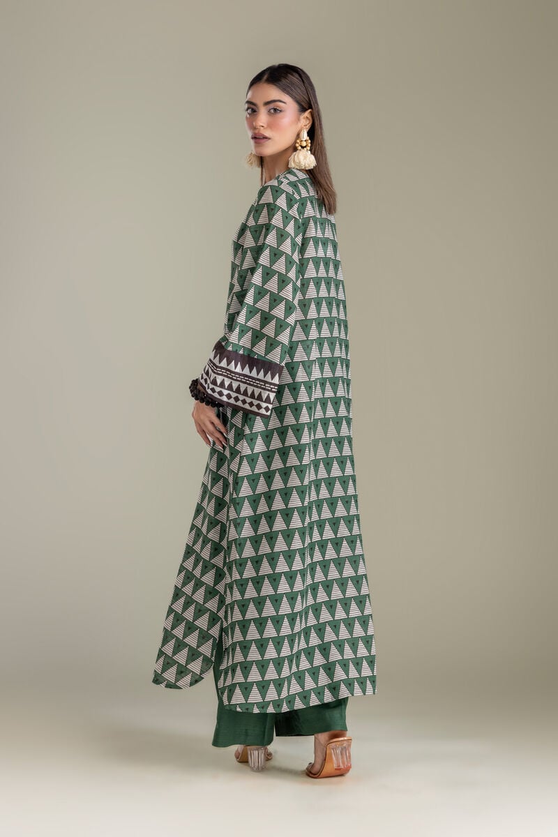 Printed | Light Khaddar | Longline Printed Kurta | USD 35.00
