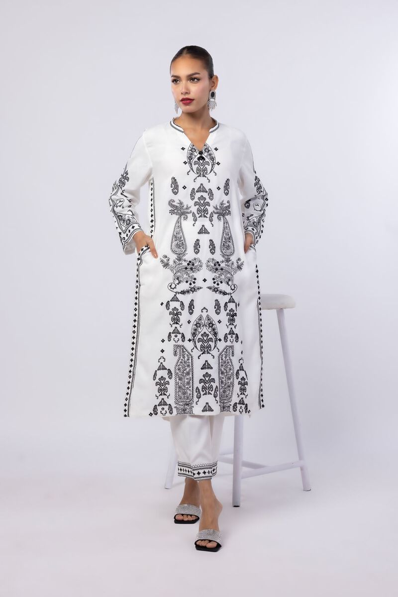 Embroidered | Russian Raw Silk | Kurta | USD 25.00