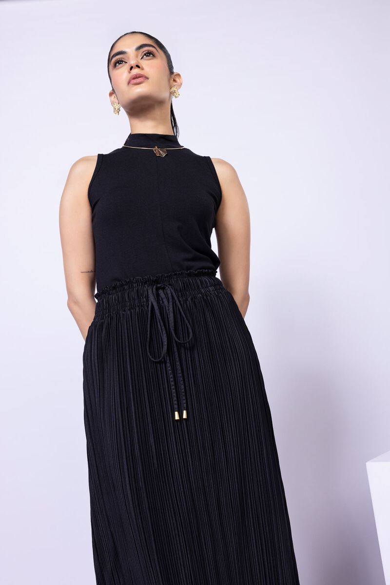 Dyed | Pleated Georgette | Skirt | USD 7.50