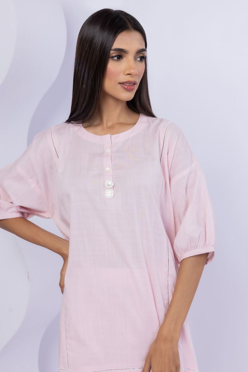 Embroidered | Crosshatch Poplin | Kurta | USD 17.50