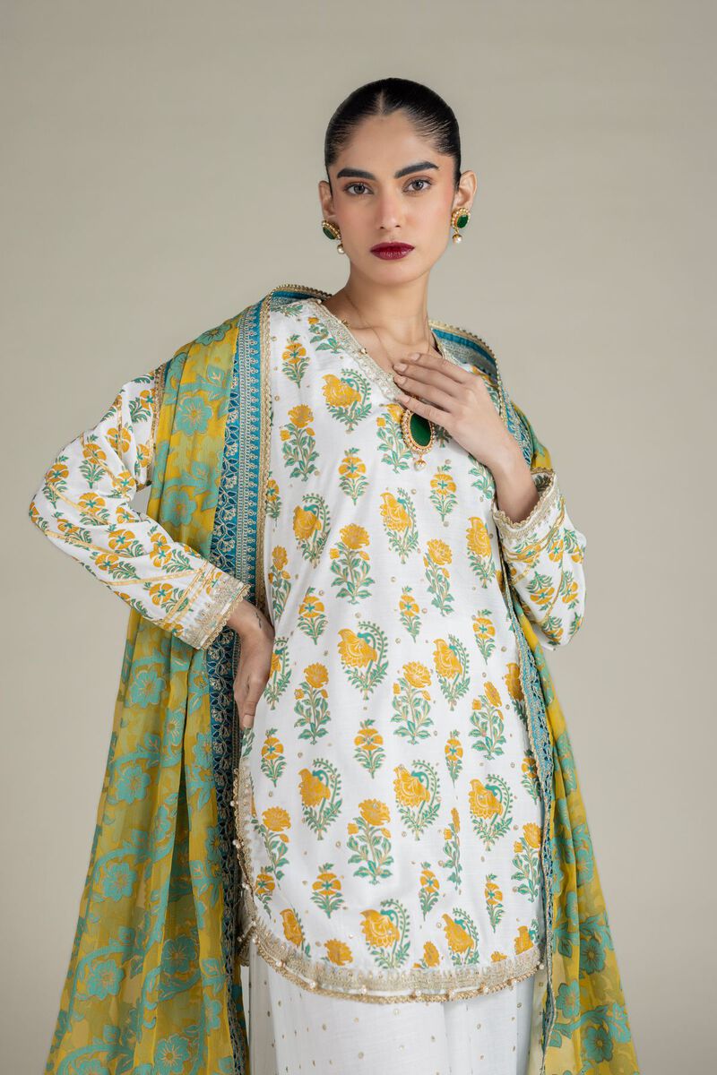 Embroidered | Raw Silk | Dupatta | USD 38.00