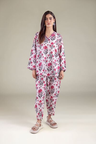 Embroidered | Textured Weave | Trousers | USD 30.00