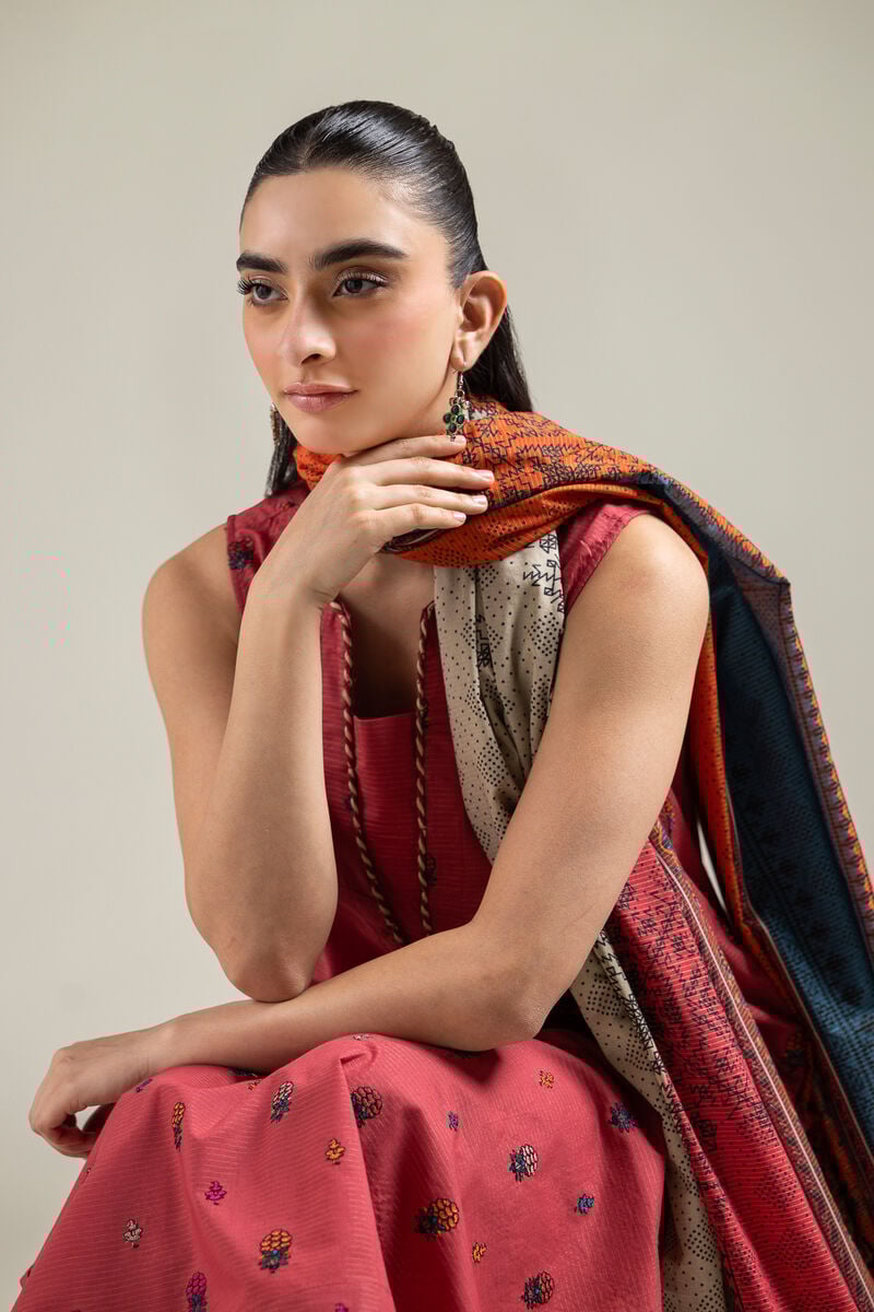 Embroidered | Mesuri | Geometric Tassel Dupatta | USD 25.00