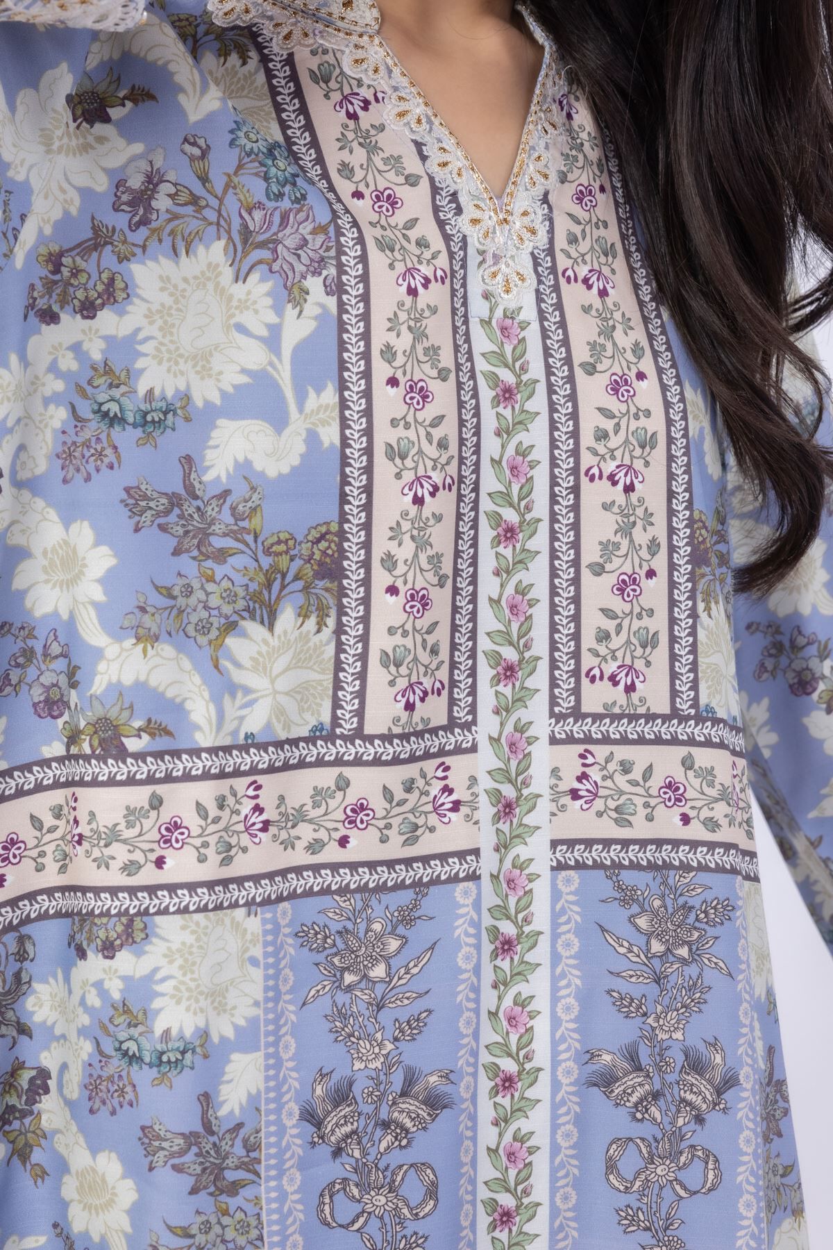 Buy Kurta | 0.0 N/A | 25-09-9S3-06TA-VG_MULTI | Khaadi United States