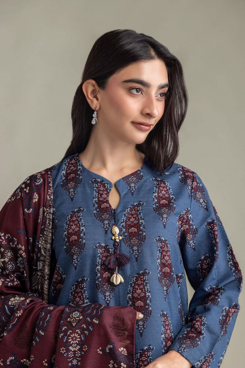 Printed | Light Khaddar | Tailored 3-Piece Set | USD 65.00