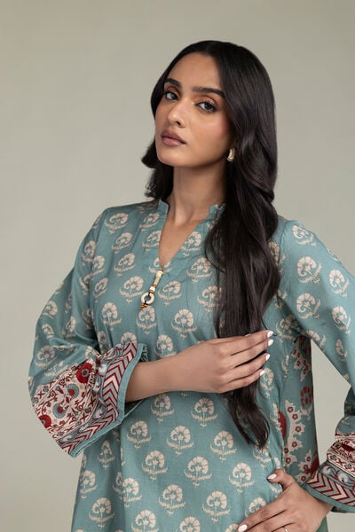 Printed | Cambric | Short Floral Kurta | USD 35.00